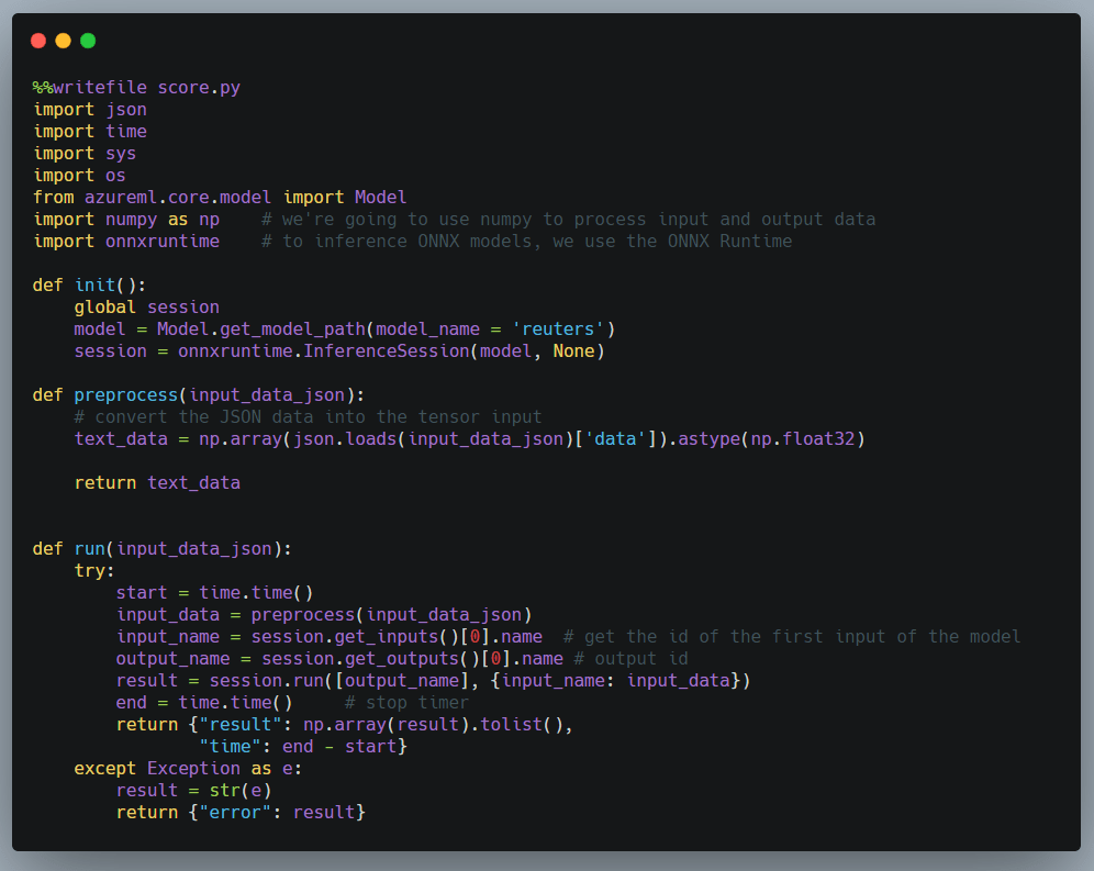 Creating and deploying a model with Azure Machine Learning&nbsp;Service