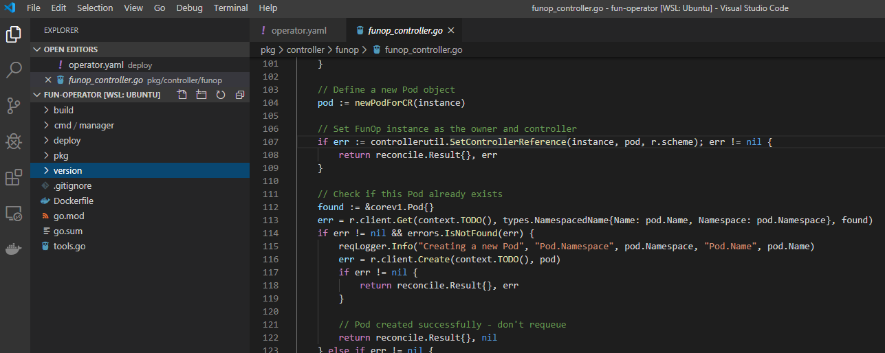 Creating a Kubernetes operator on Windows and WSL – baeke.info